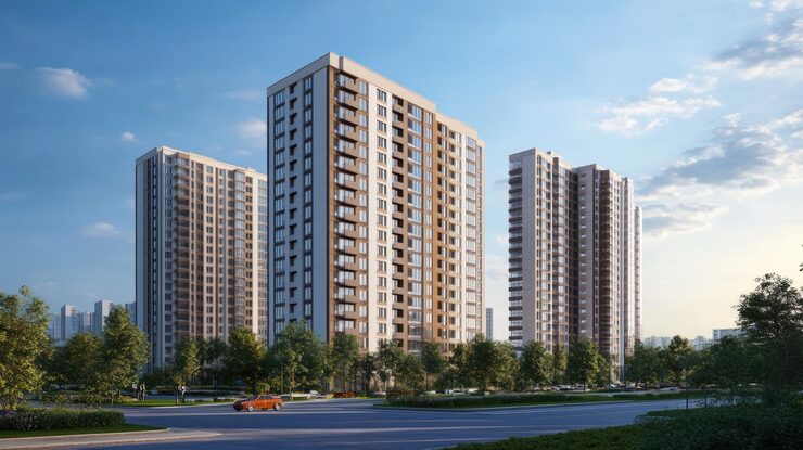 Astrathum mixed-use project in Techzone-07 Greater Noida featuring shops and 3 BHK apartments